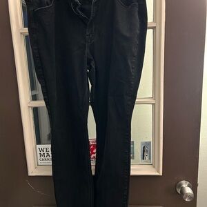 Old Navy Black High-Rise Straight Jeans